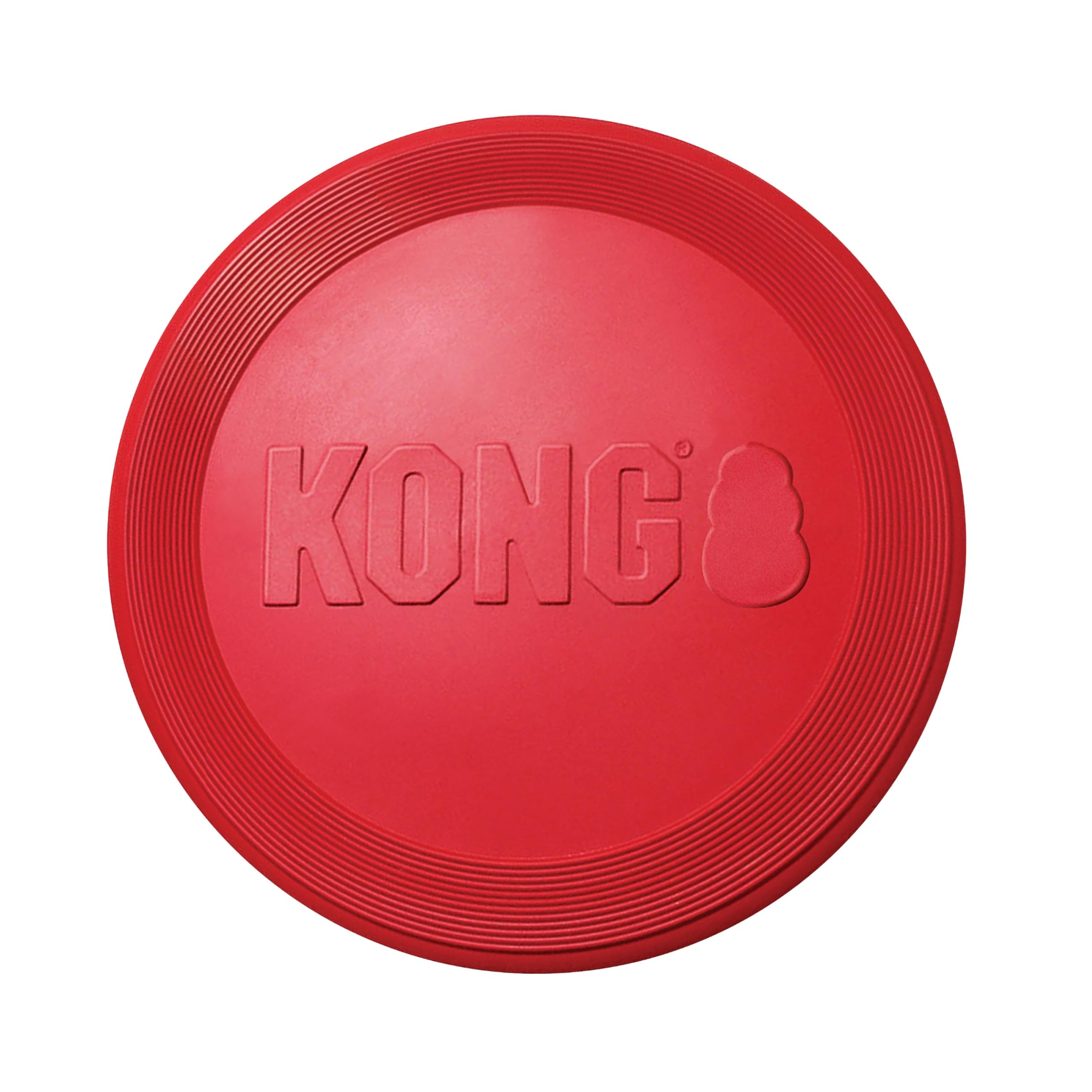 KONG Flyer, disco volador de goma natural para perros pequeños, duradero y seguro.