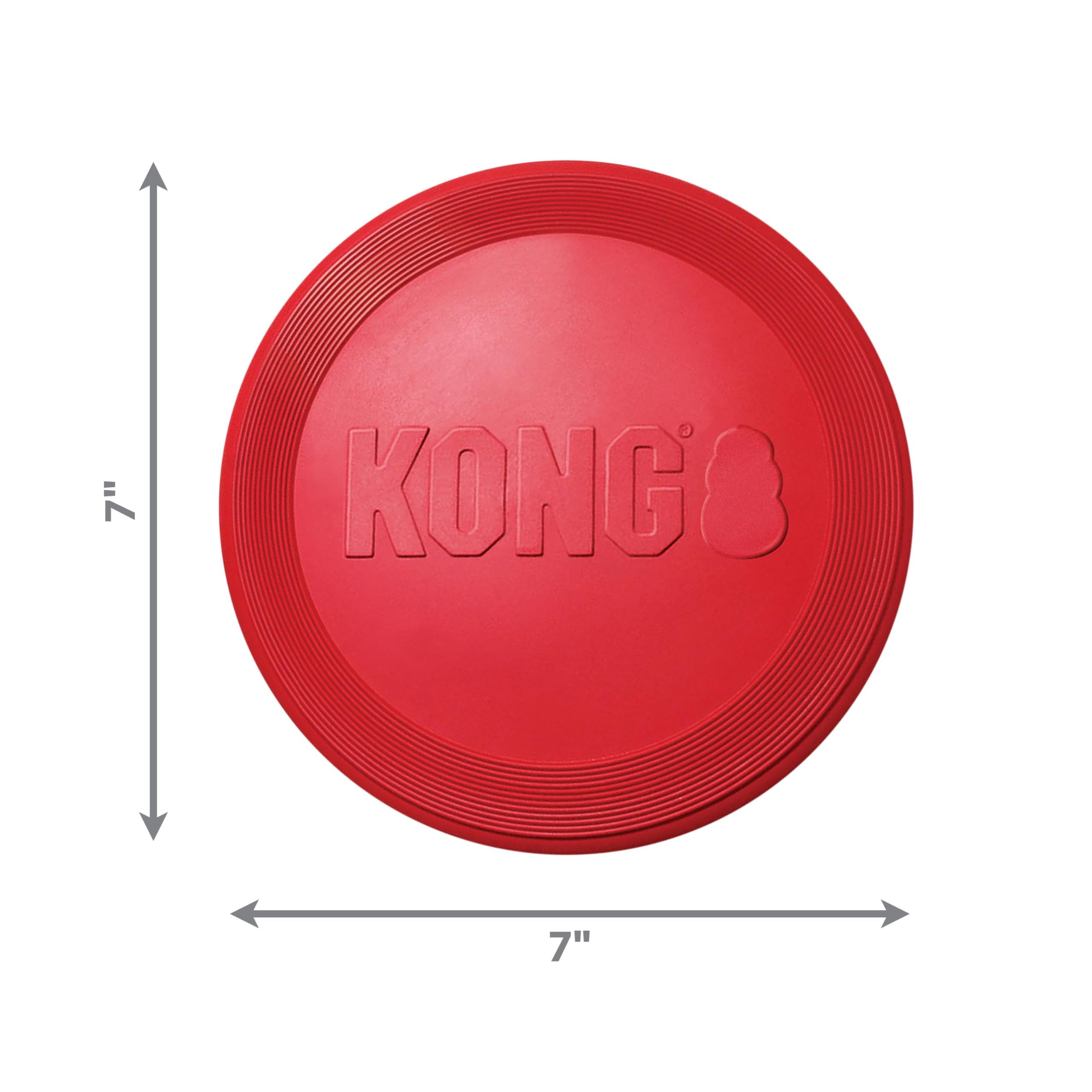 KONG Flyer juguete para perros pequeños, ideal para paseos y patios.