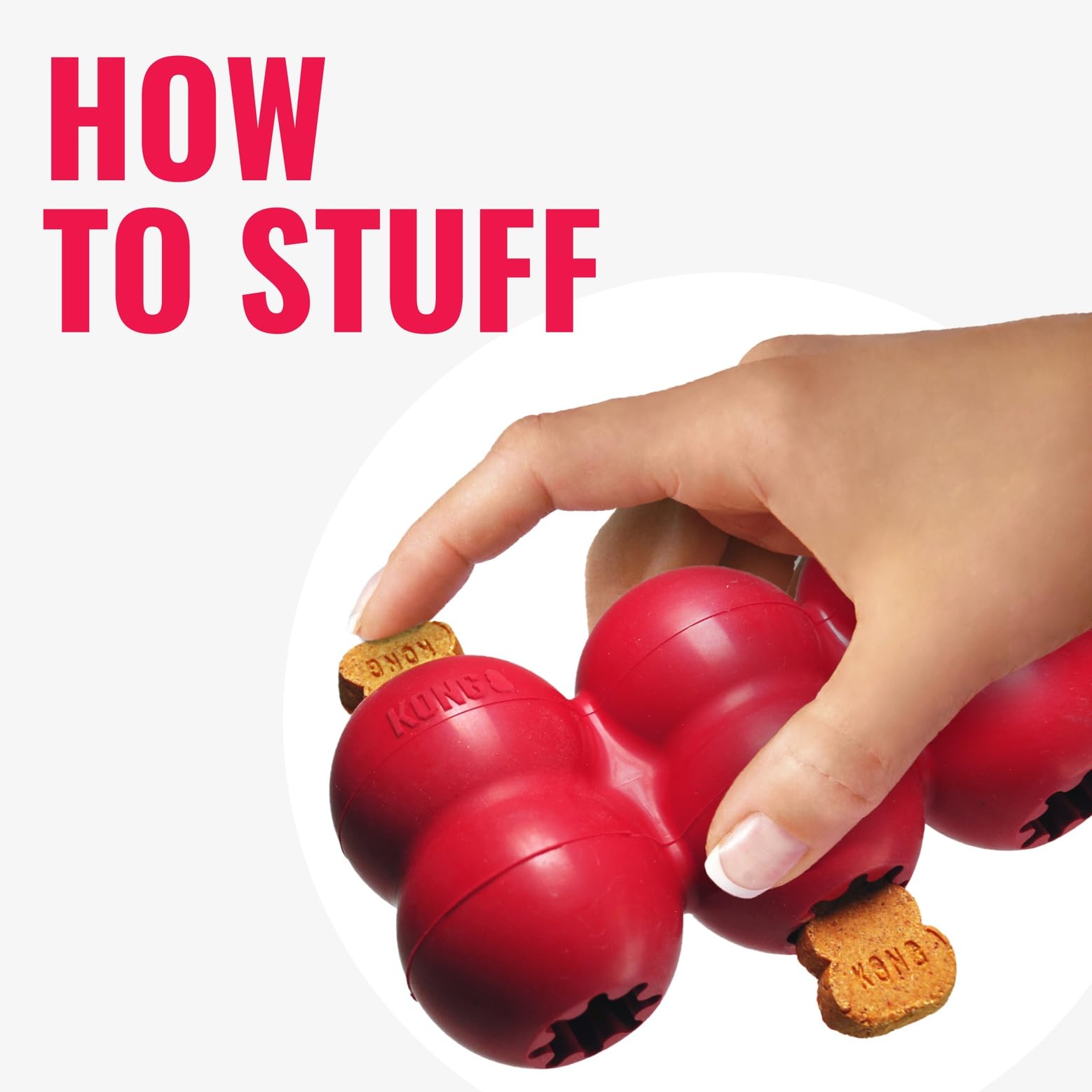 KONG Goodie Ribbon, paquete con cuatro espacios, promueve juego interactivo supervisado.