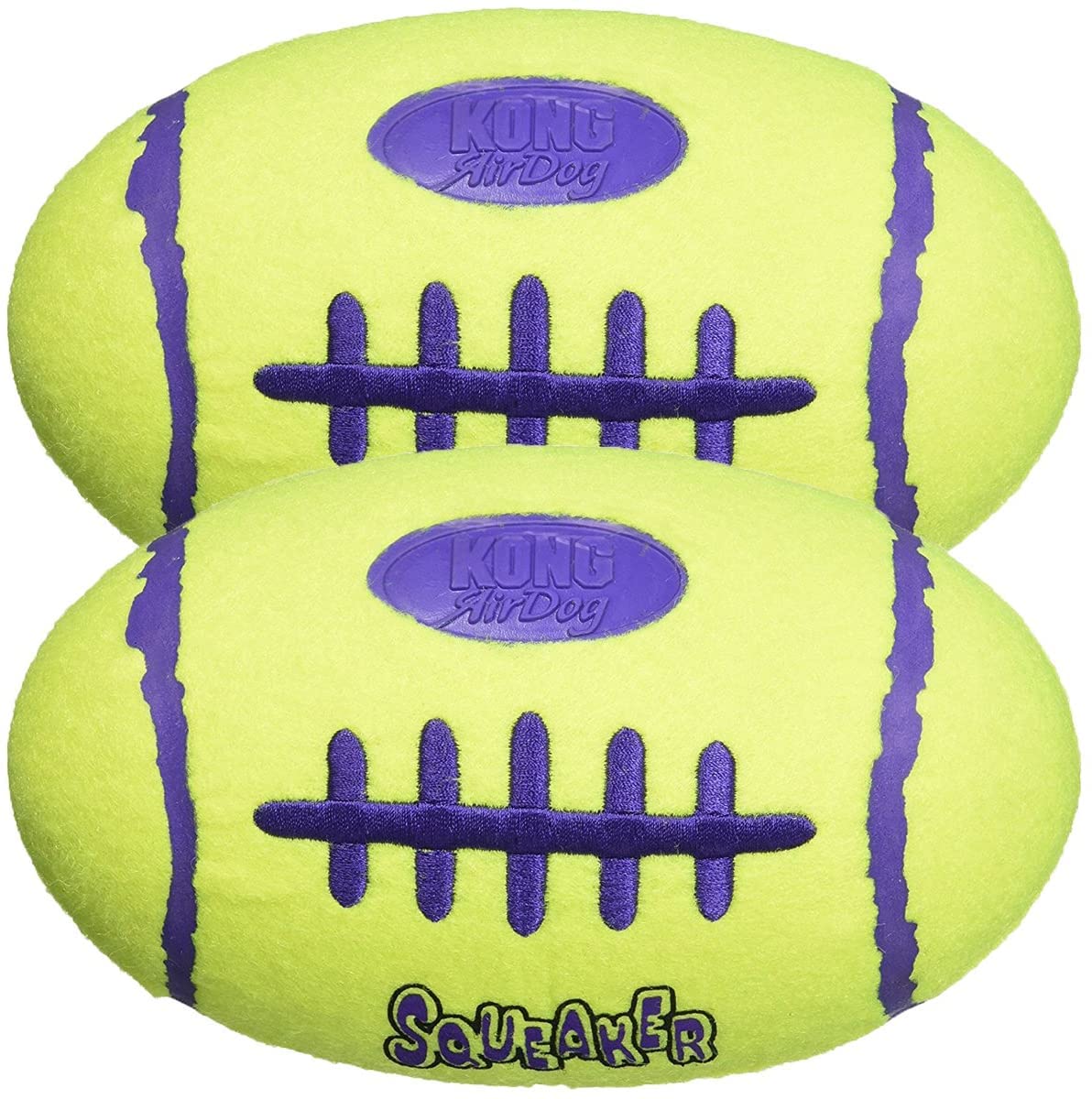 KONG Air Squeaker Football, pelota para perro, ideal para juego interactivo.