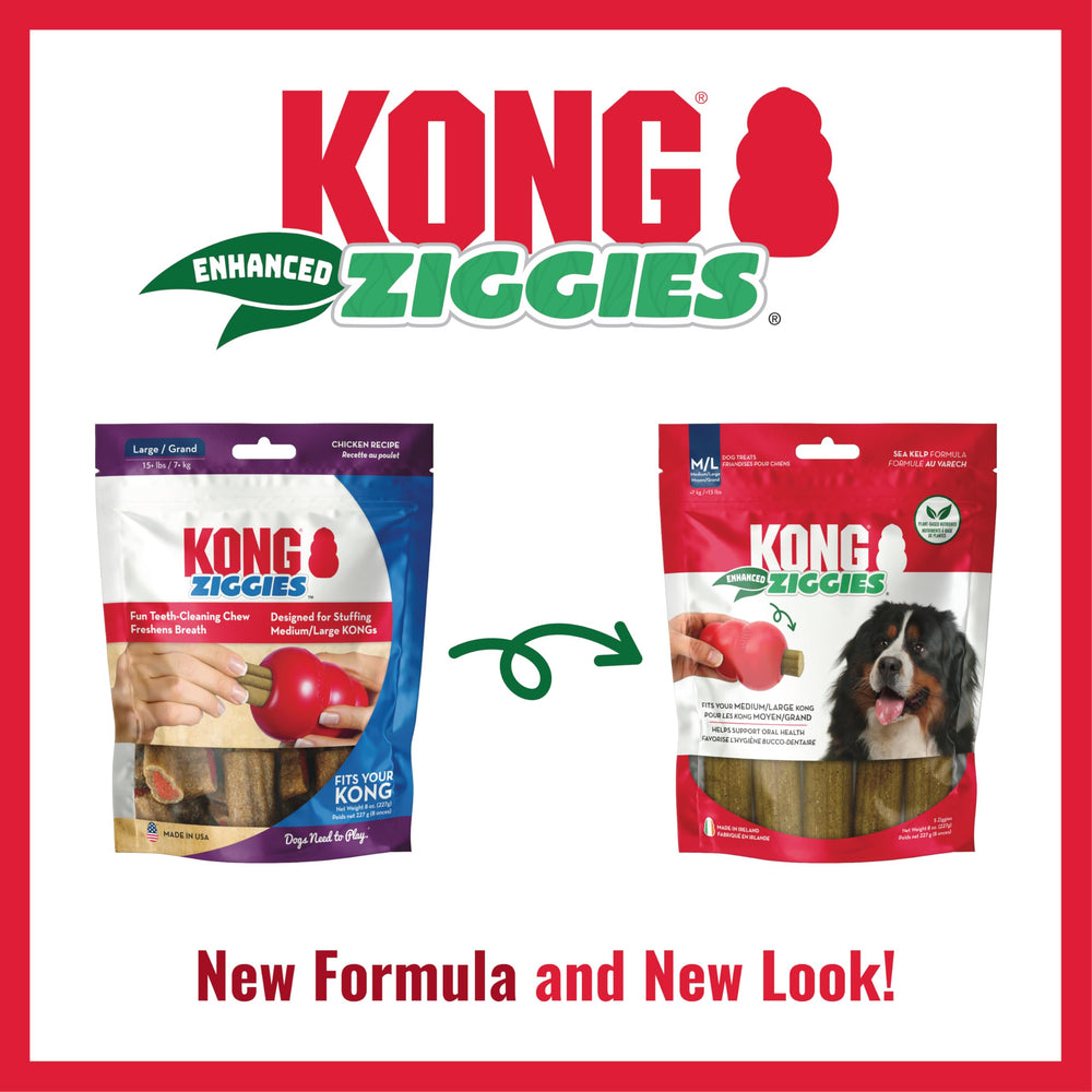 Ziggies con PhytoDent algas marinas, antioxidantes y sabor natural.