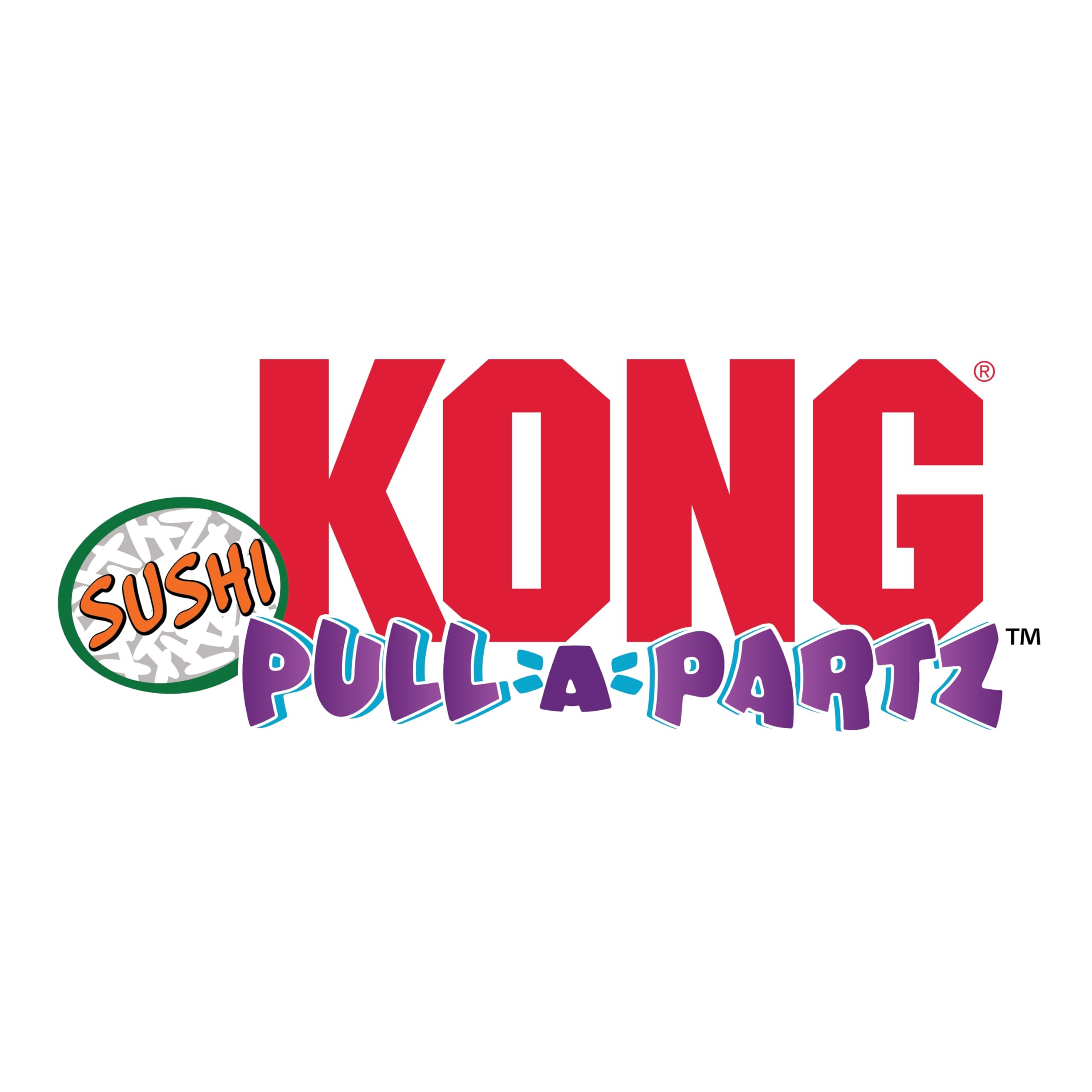 KONG Pull-A-Partz Sushi: hierba gatera premium para prolongar la diversión.