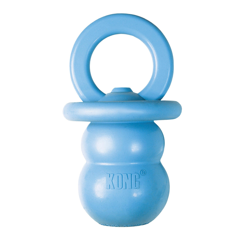 KONG Puppy Binkie: forma de pacificador para calmar cachorros durante la dentición.