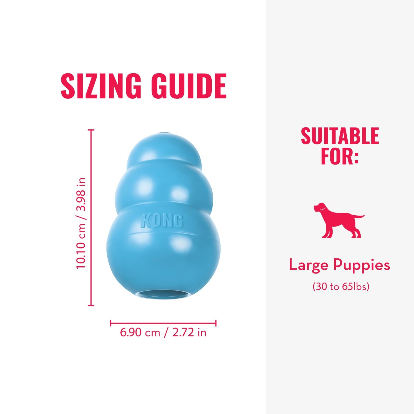 KONG Puppy, juego de fetch para diversión al aire libre