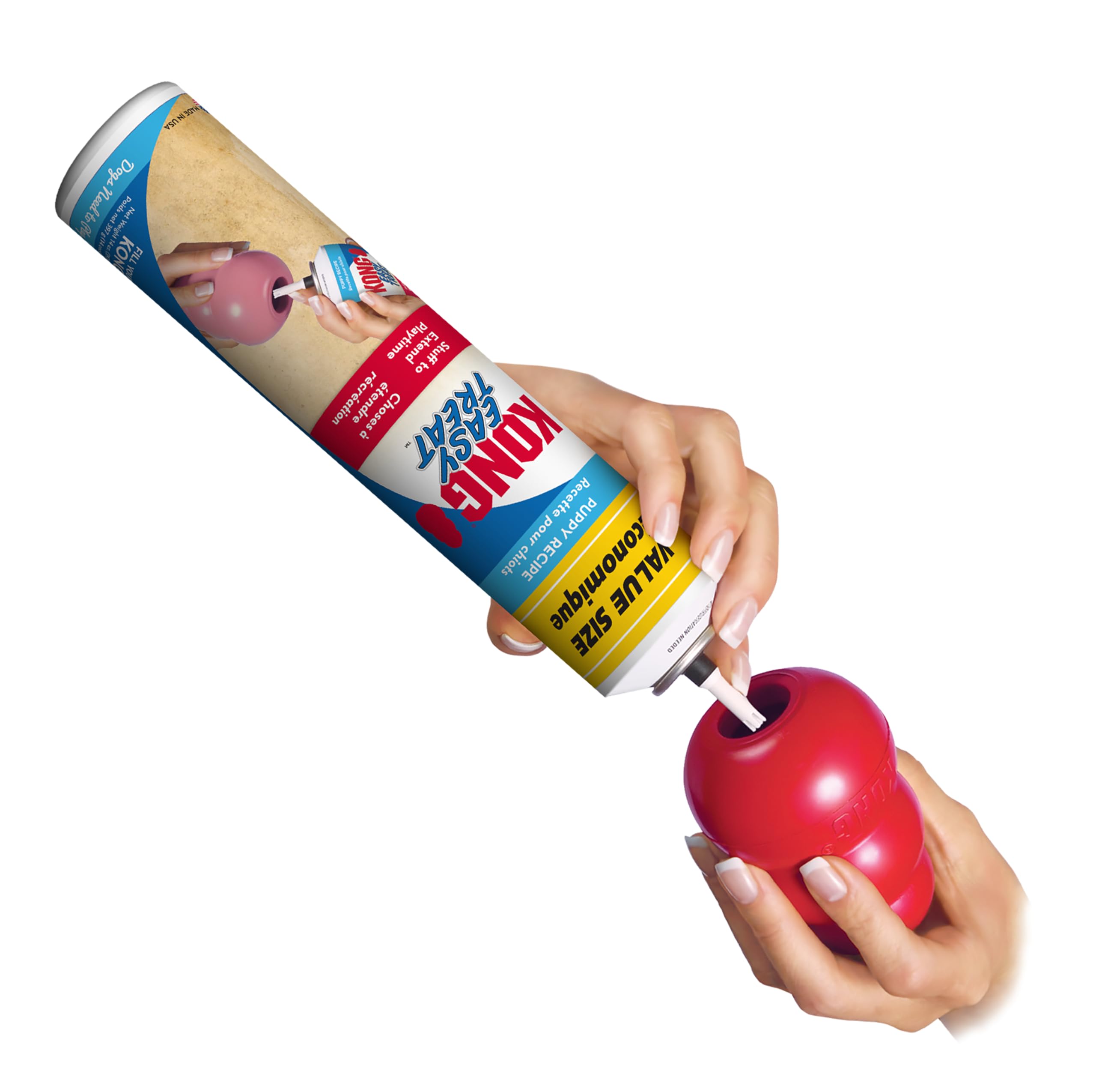KONG relleno para juguetes, entretenimiento seguro para perro.