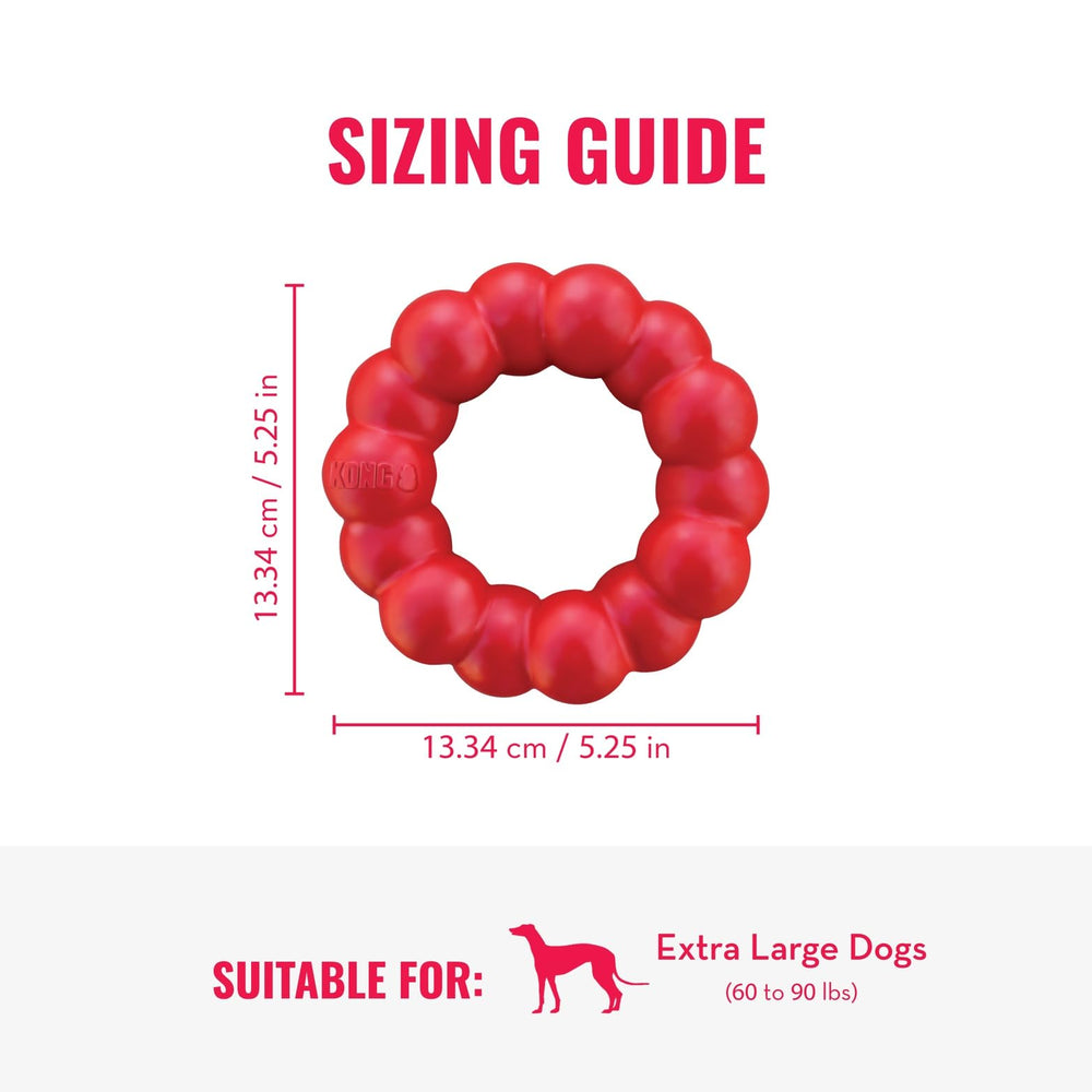 KONG Ring XL: tamaño XL ideal para perros grandes.