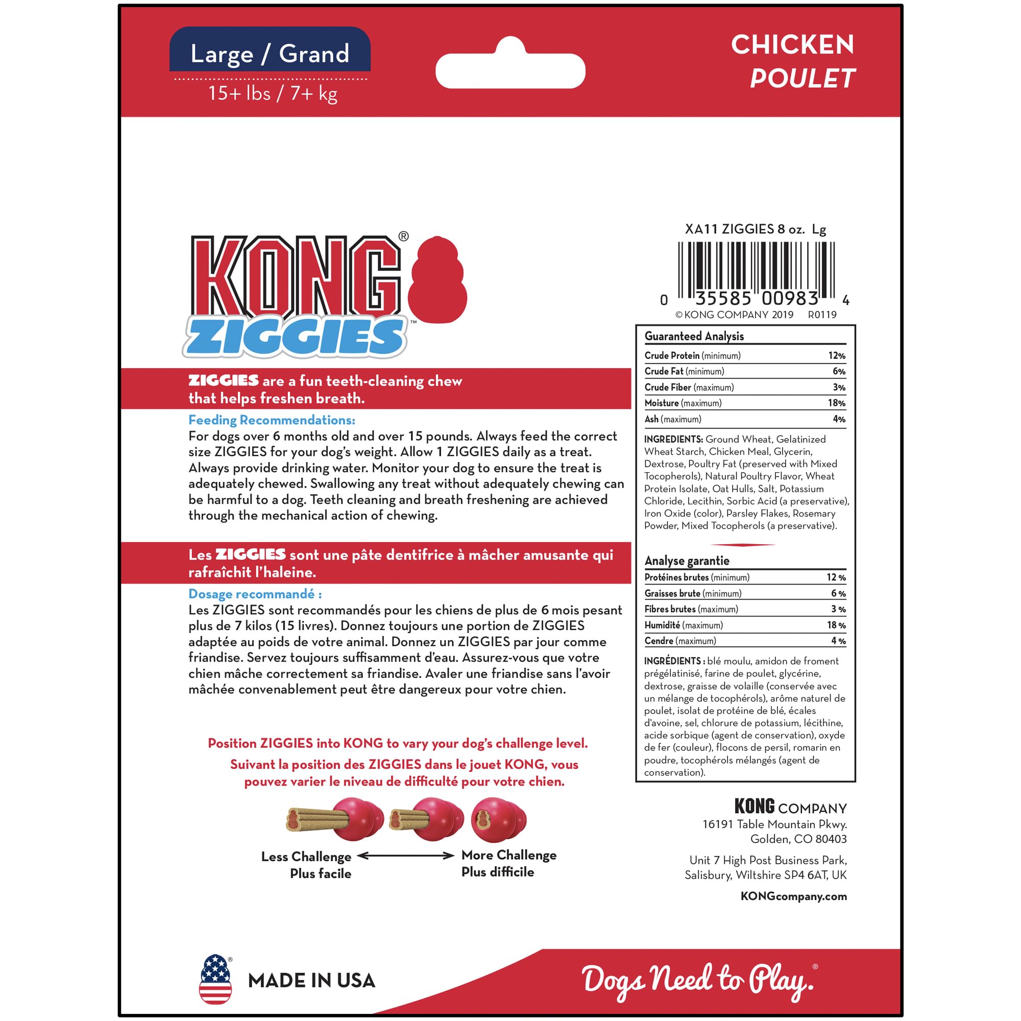KONG recomienda supervisión durante el juego para seguridad.