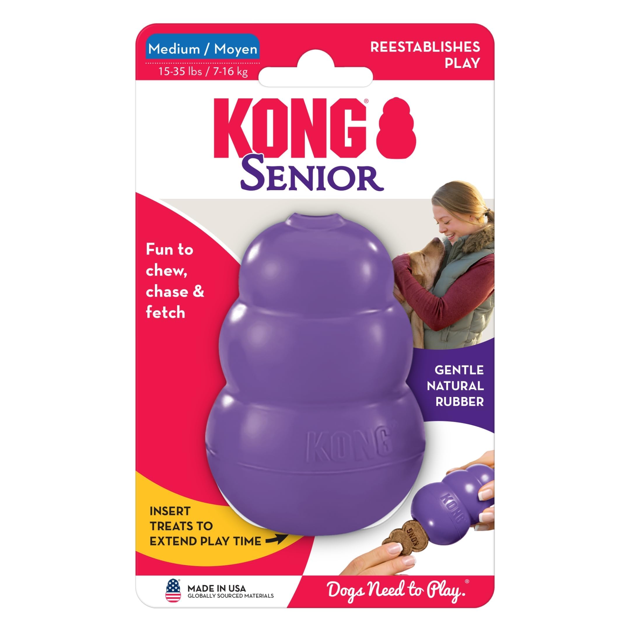 KONG Senior: garantía de satisfacción para tranquilidad del dueño.