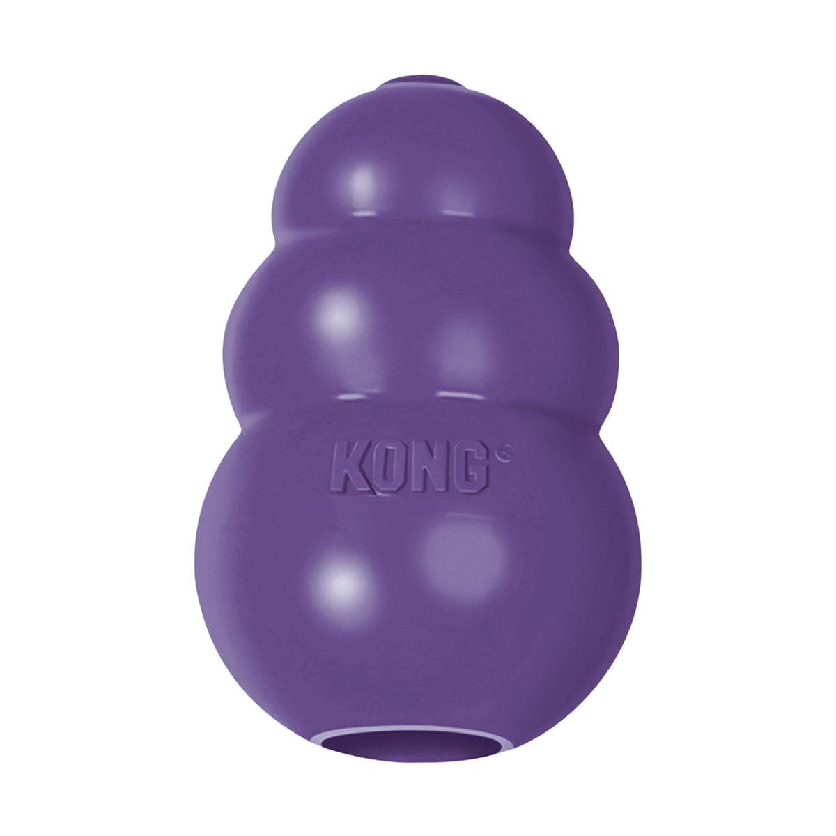 KONG Senior: juguete de goma natural para perros mayores, suave para dientes y encías.