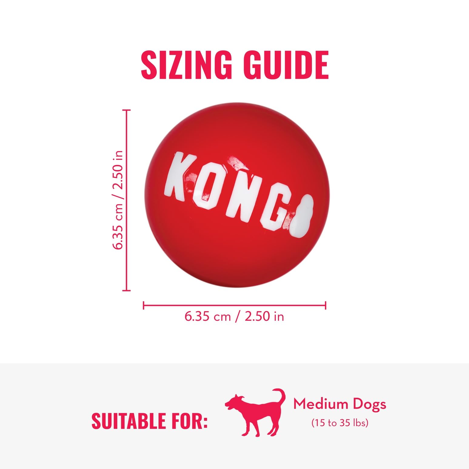KONG Signature Balls: crujido suave que incentiva el juego supervisado.