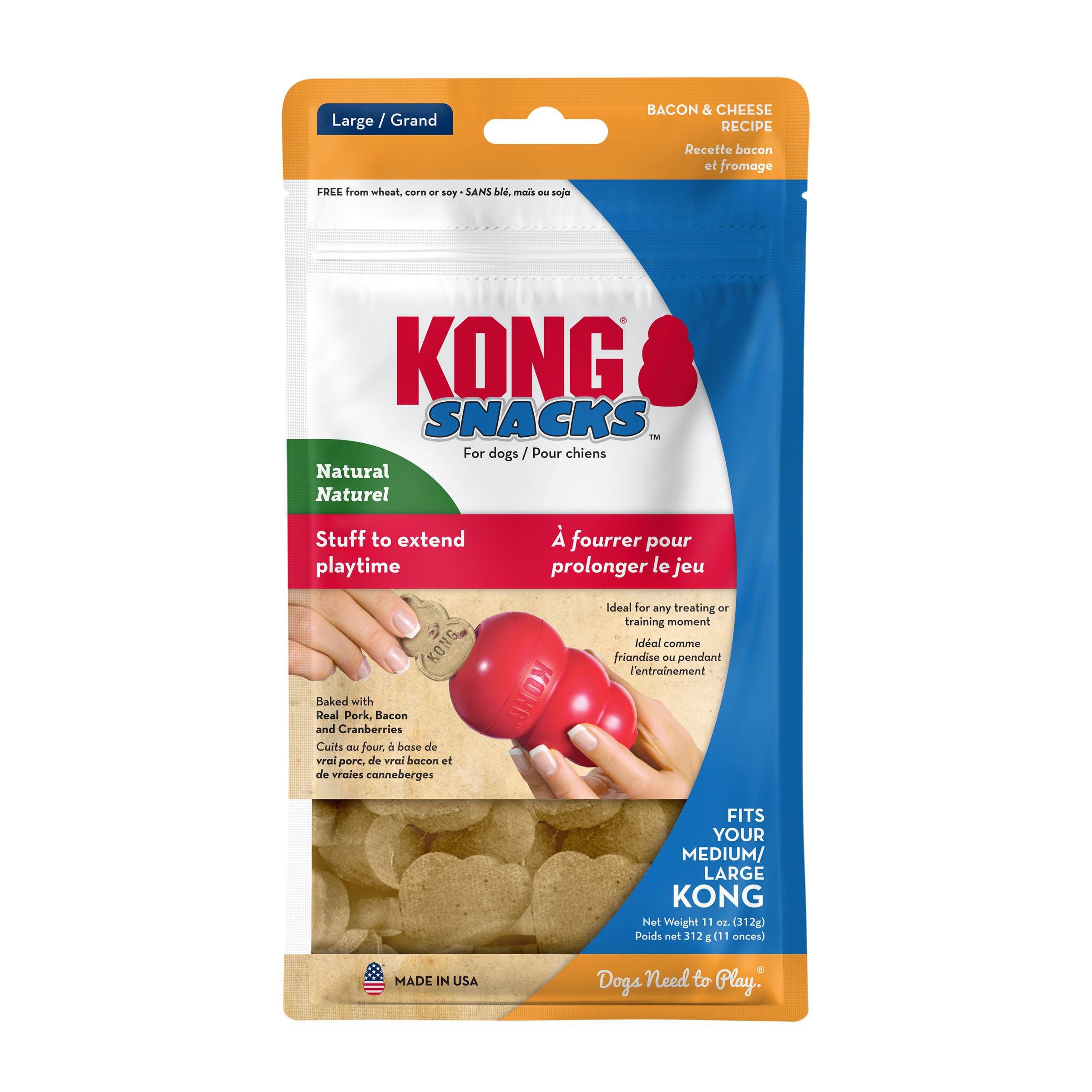 KONG Snacks sin maíz para una opción más ligera