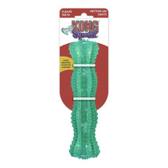 KONG Squeezz Dental Stick, ranuras para rellenar, prolonga el juego con sabor.