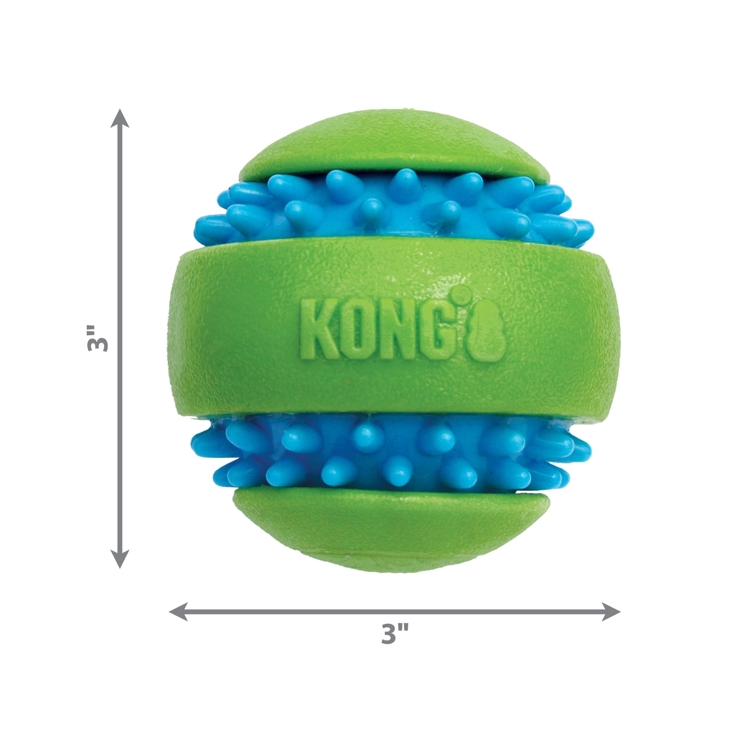 KONG Squeezz Goomz Ball Lg, agarre seguro para mordidas largas