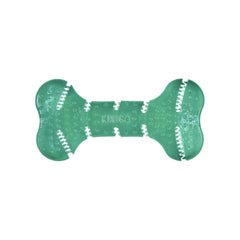 KONG Squeezz, hueso dental texturizado, favorece la limpieza dental durante el juego.