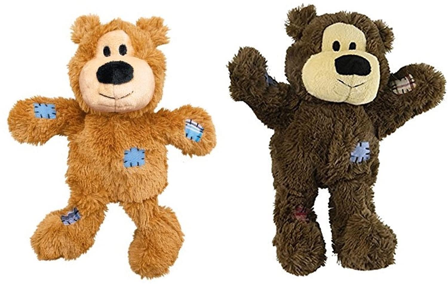 KONG Wild Knots Bears con cuerda anudada interna para masticar y jugar.