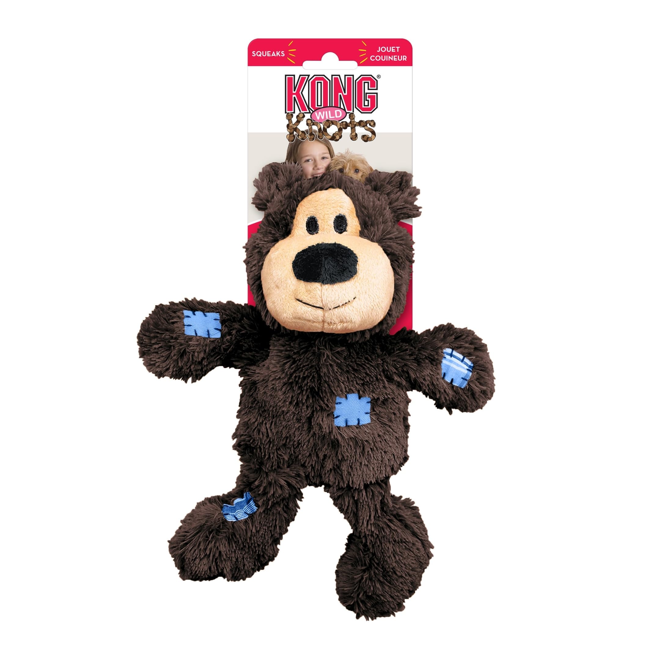 KONG Wild Knots diseño reforzado para mordidas y tirones prolongados