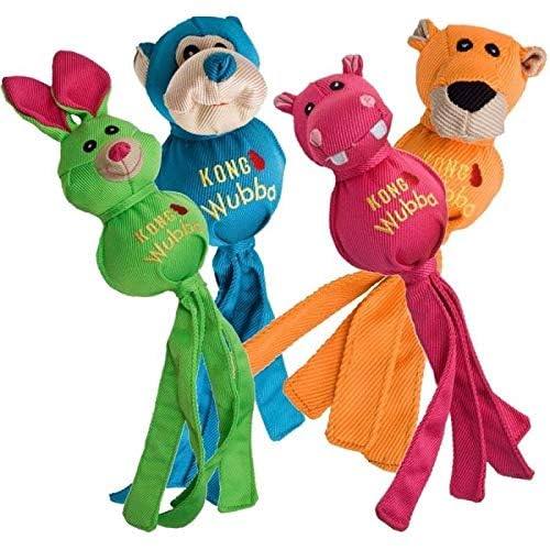 KONG Wubba Friends Ballistic, nylon reforzado en colores brillantes para juego activo