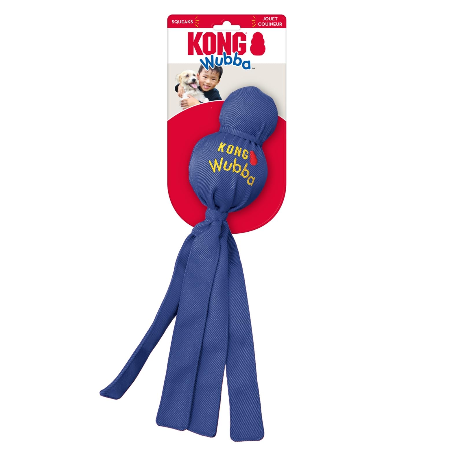 KONG Wubba juguete resistente, apto para uso en casa y exteriores