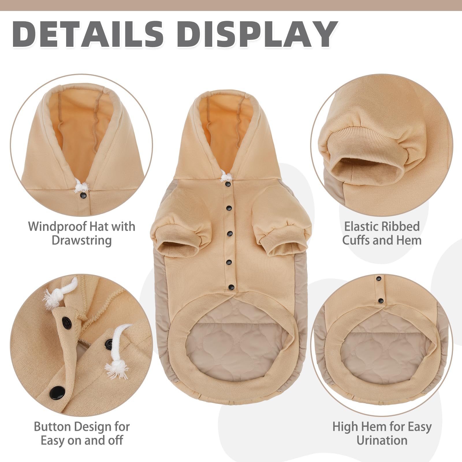 KOOLTAIL sección trasera impermeable, ideal para caminatas con lluvia ligera.
