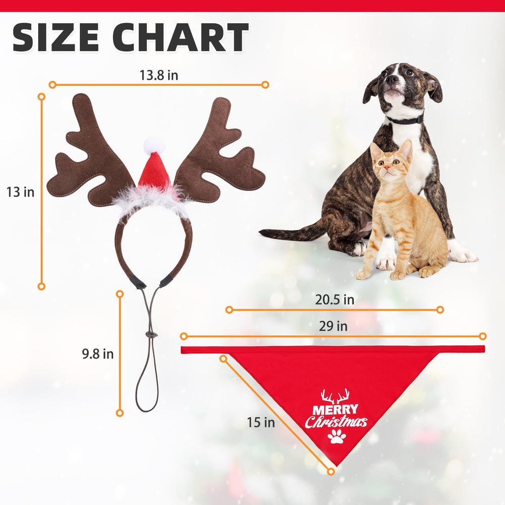 KOOLTAIL bandana navidad para perros y gatos, ideal para sesiones de fotos