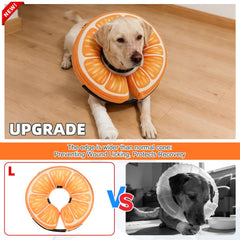 KOOLTAIL collar inflable con barrera anti lamidos, protege la zona del cuello.
