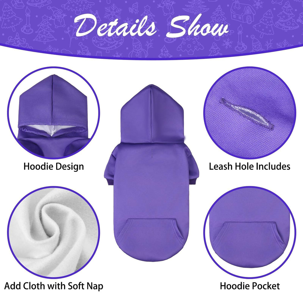 KOOLTAIL Basic Dog Hoodie, bolsillo frontal para snacks durante el paseo.