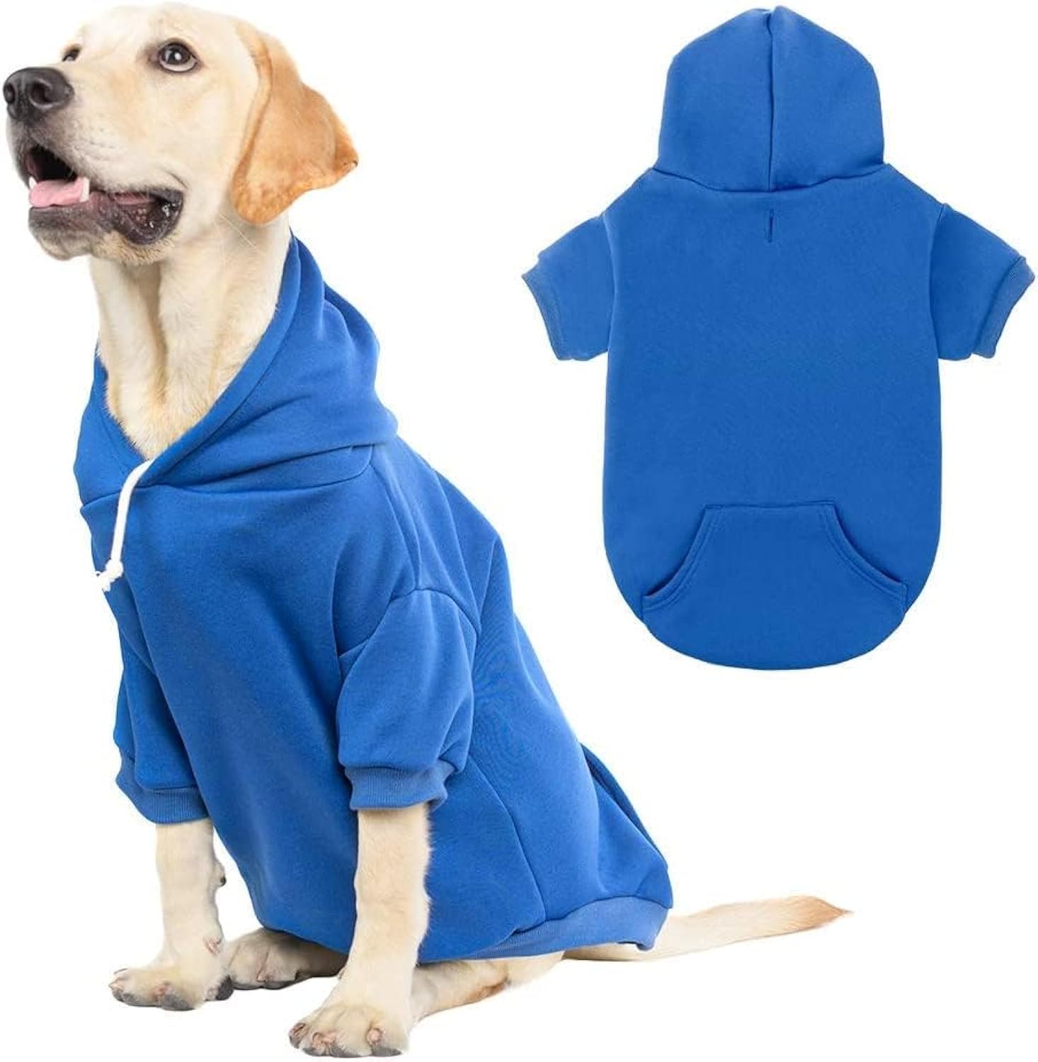 KOOLTAIL sudadera para perros con detalle frontal, ajuste cómodo para paseos fríos