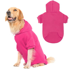 KOOLTAIL Basic Dog Hoodie, vista frontal, diseño deportivo y abrigo cálido para paseos.