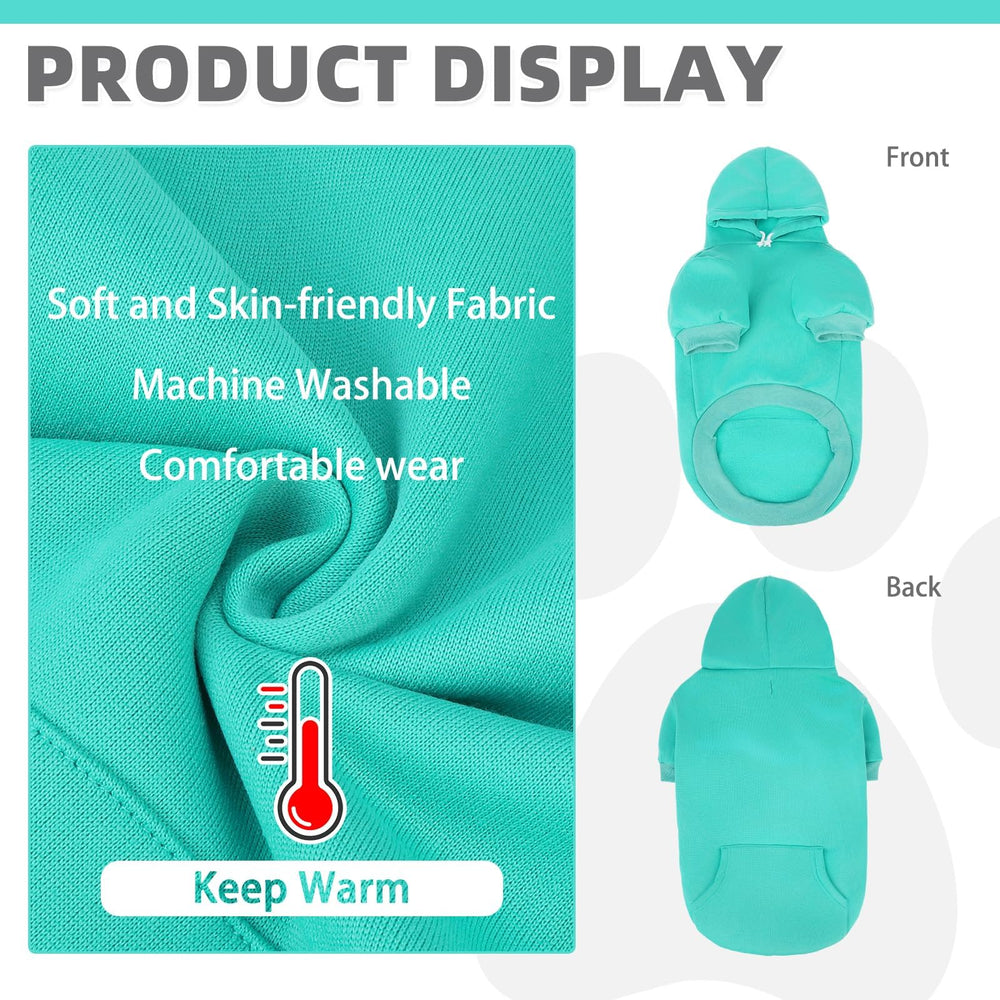 KOOLTAIL Basico sudadera para perro con abertura para correa, paseos más seguros.