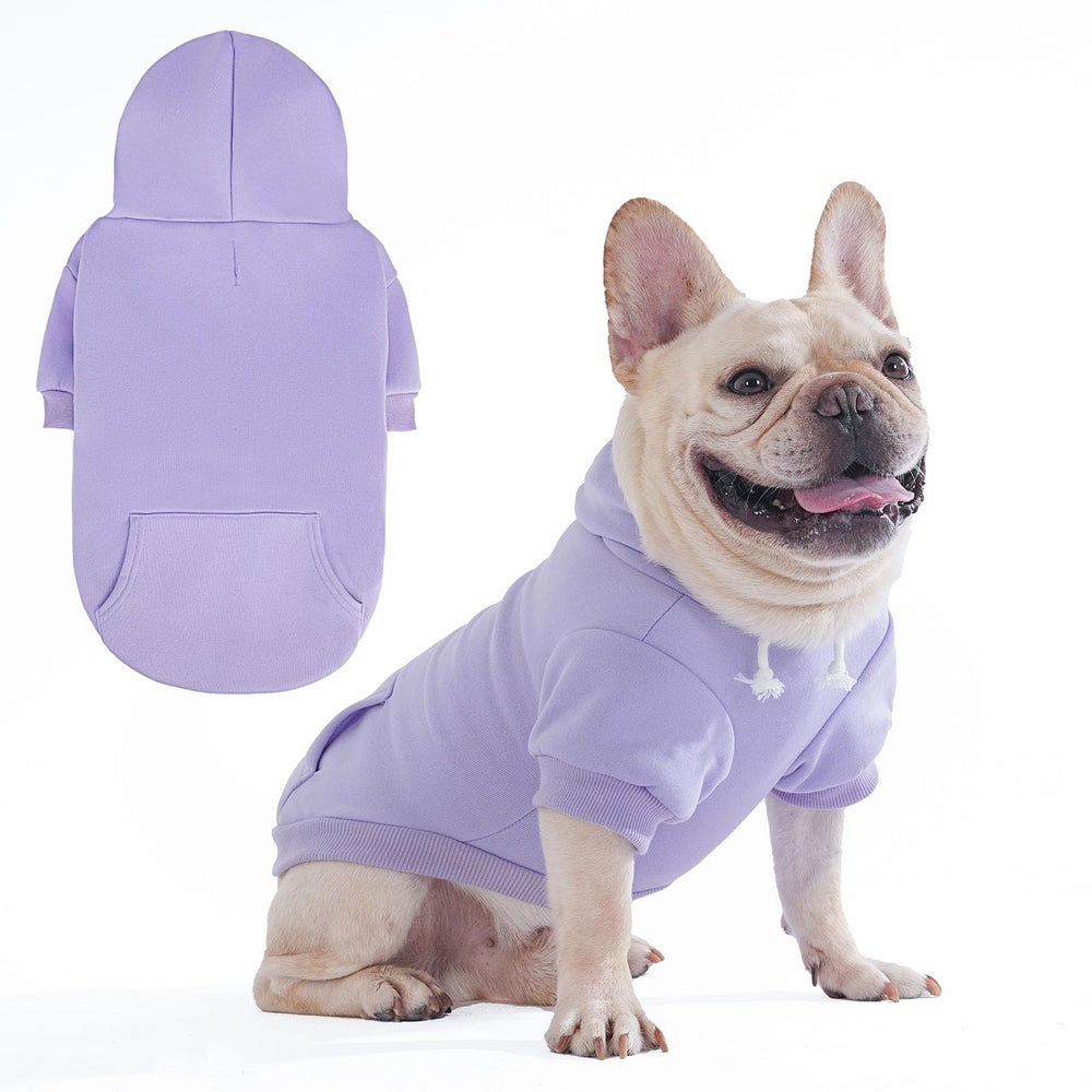 Kooltail sudadera básica para perros lavanda, tacto suave y abrigo cálido para paseos