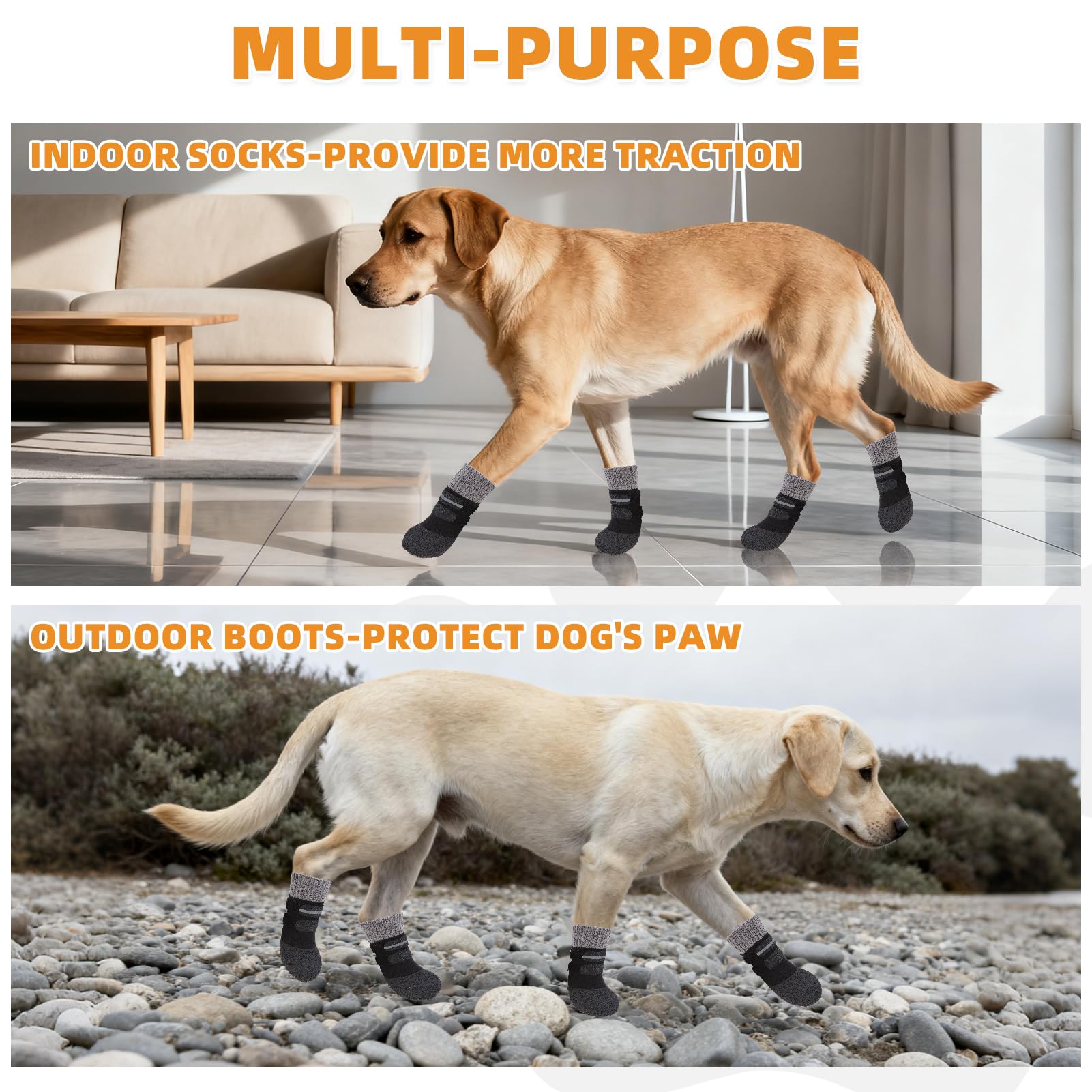 KOOLTAIL botas-perros-diseño-tamano-pequeño-mediano pensado para ajustar a perros pequeños y medianos.