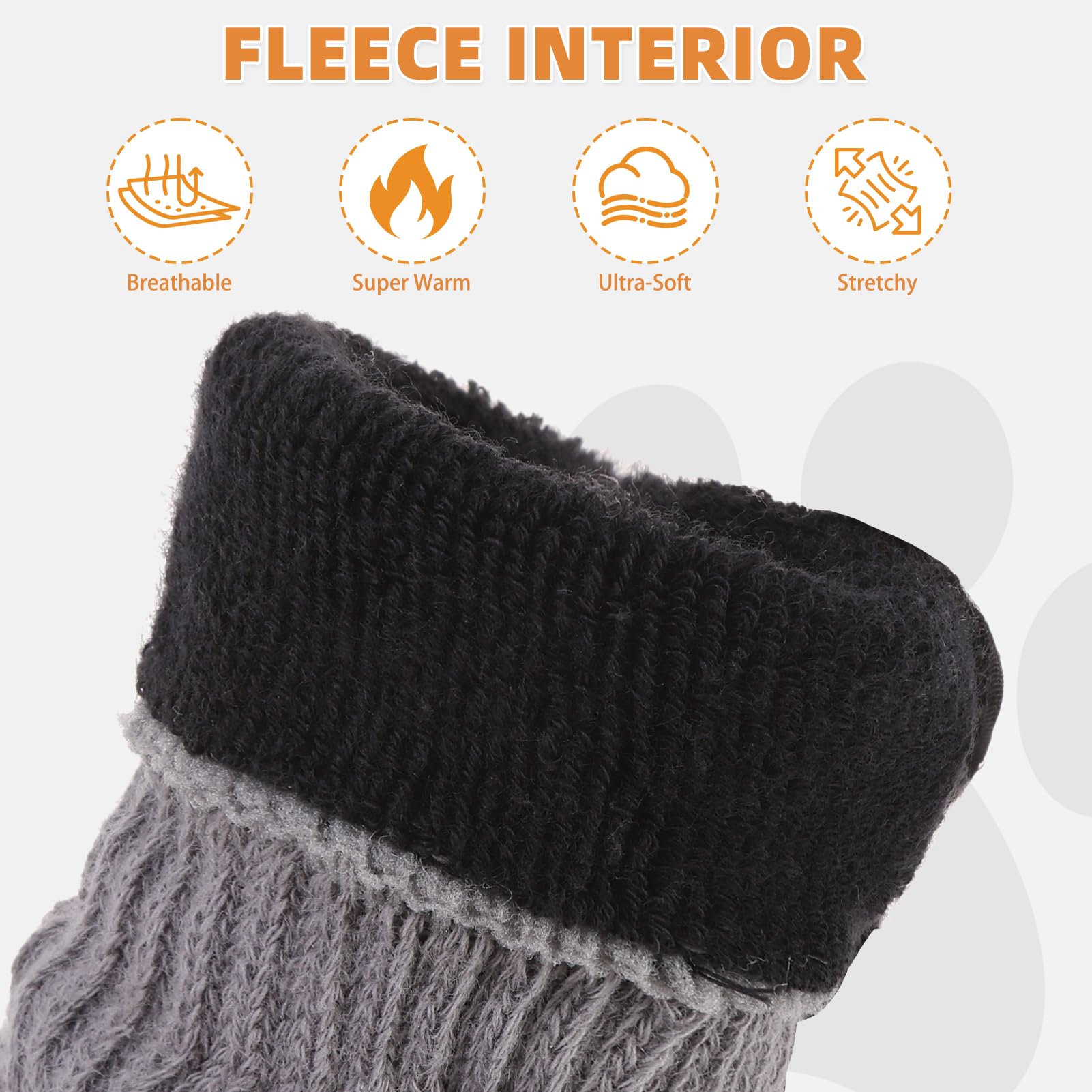 KOOLTAIL botas-perros-forro-afelpado-cálido mantiene el calor durante caminatas.