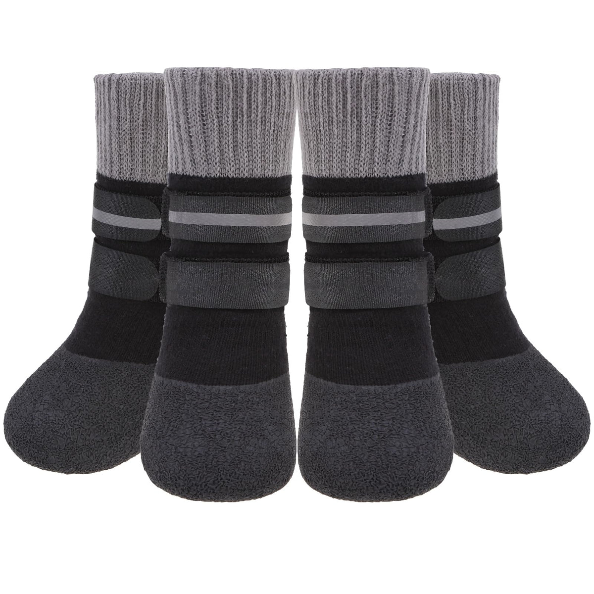 KOOLTAIL botas-perros-invierno-antideslizante-frente ofrece mayor agarre en superficies mojadas.