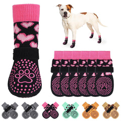 Kooltail calcetines antideslizantes con corazon rosa ofrecen mayor tracción en suelos lisos.