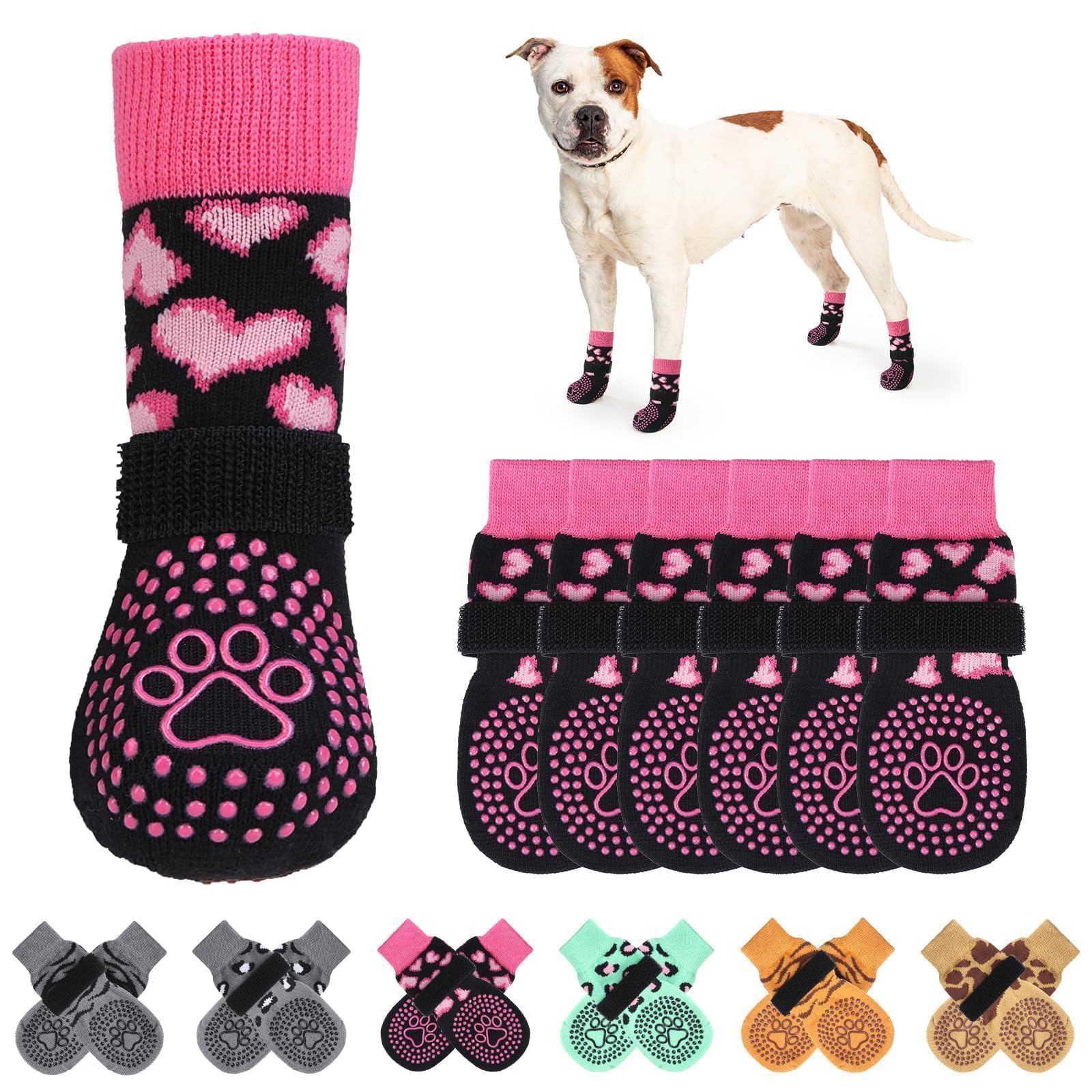 KOOLTAIL calcetines antideslizantes con doble agarre para mayor tracción en suelos lisos.