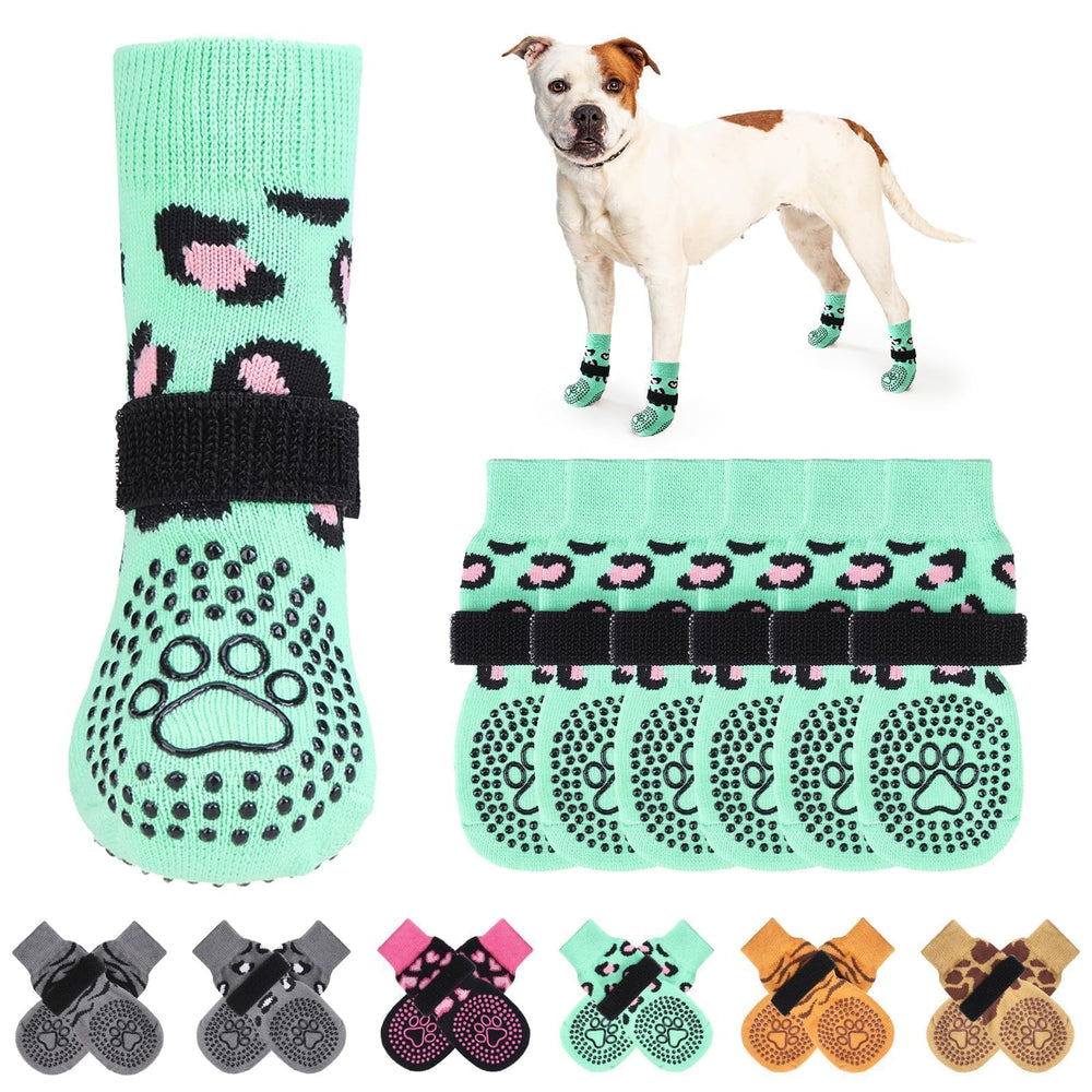KOOLTAIL calcetines antideslizantes para patas brindan mayor tracción en suelos lisos.