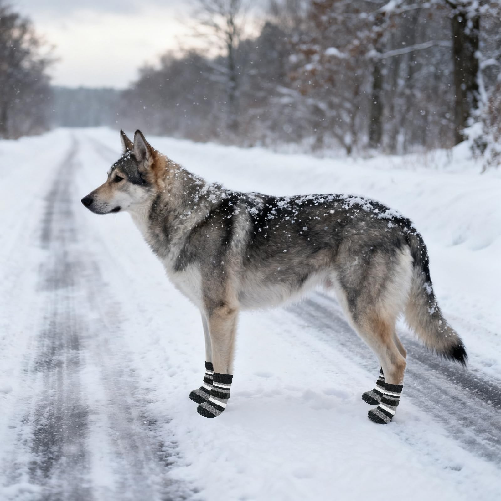 KOOLTAIL calcetines antideslizantes para perros, protección de patas en invierno y suelos fríos.