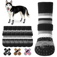 KOOLTAIL calcetines antideslizantes para perros, frente, mejor agarre en suelos lisos.