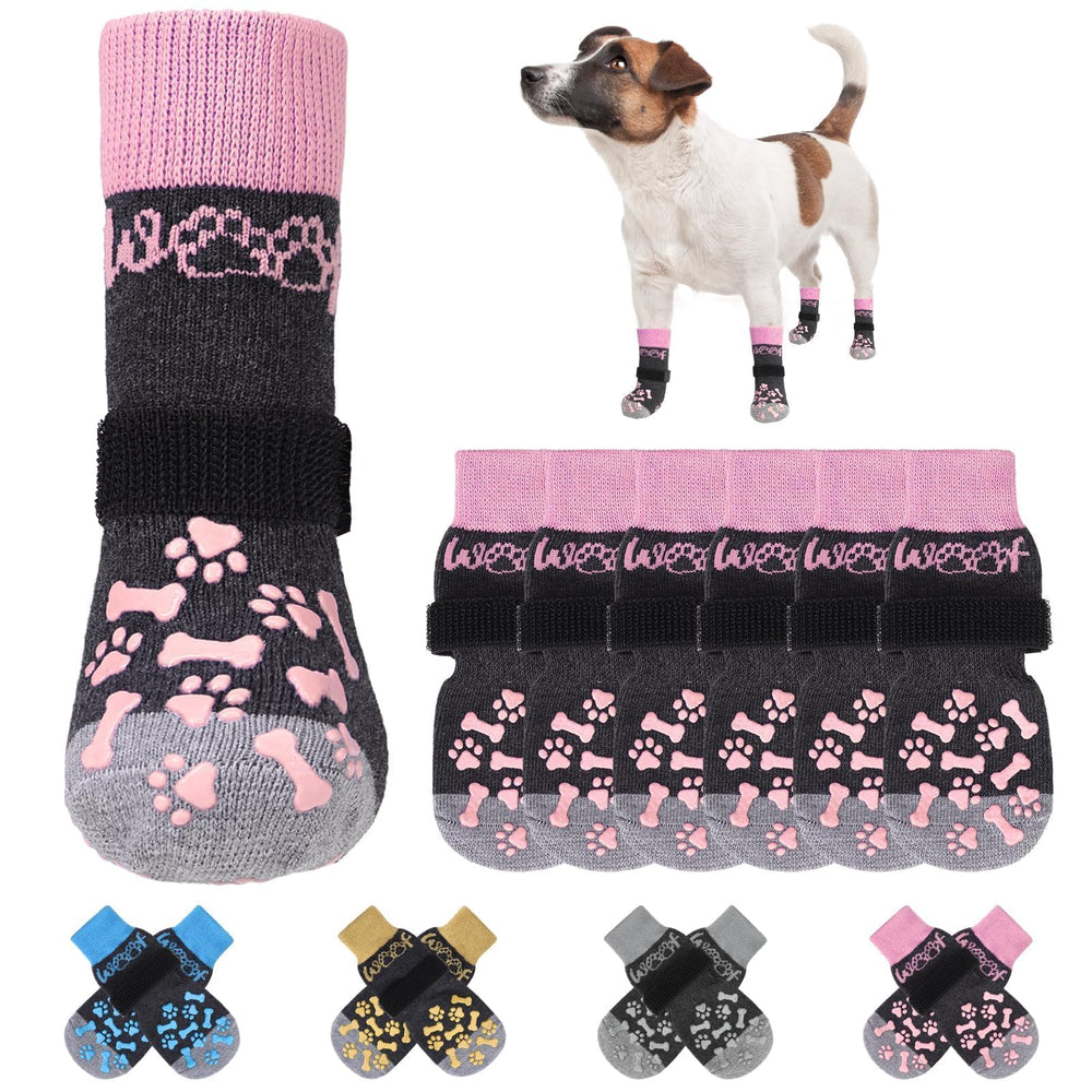 KOOLTAIL calcetines antideslizantes para perros en interiores con mayor agarre