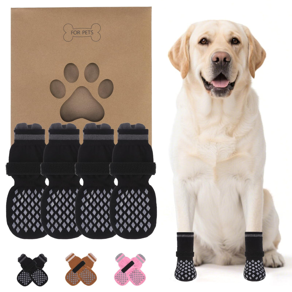 KOOLTAIL calcetines antideslizantes para perro con patitas protegidas y tracción en suelos lisos