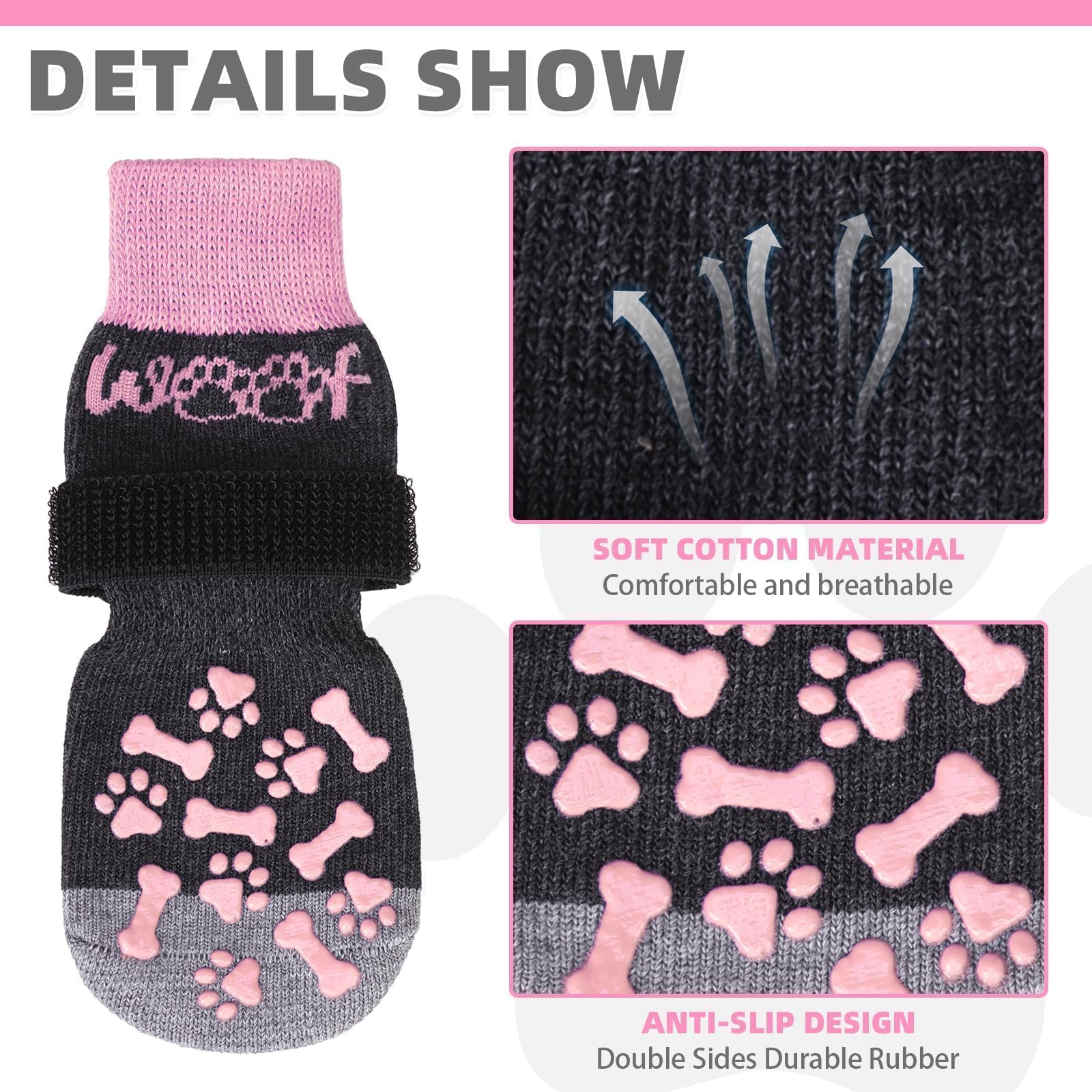 KOOLTAIL calcetines antideslizantes protegiendo patas del pavimento caliente