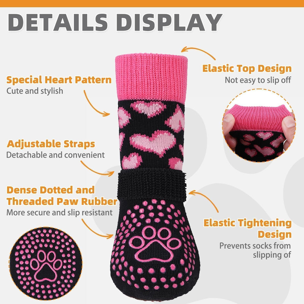 KOOLTAIL calcetines antideslizantes con tira elástica desmontable para ajuste personalizado.