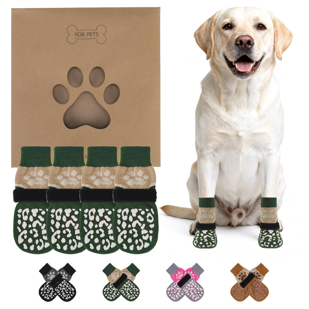 KOOLTAIL calcetines para patas, agarre antideslizante en suelos lisos.