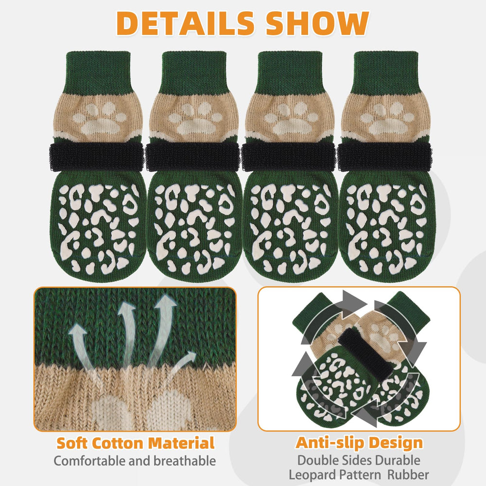 KOOLTAIL calcetines para patas con correa ajustable para ajuste seguro.