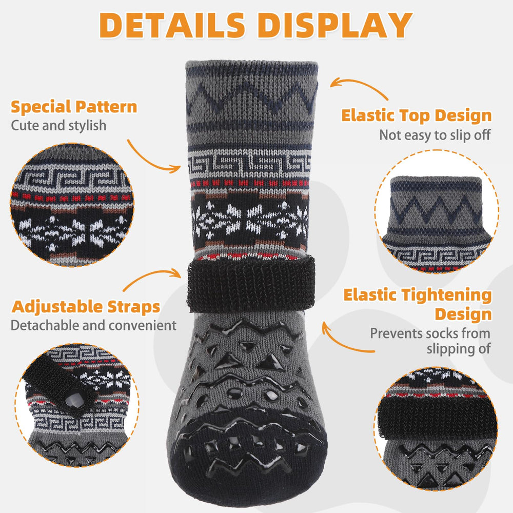 KOOLTAIL calcetines para patas de doble cara proporcionan tracción adicional.