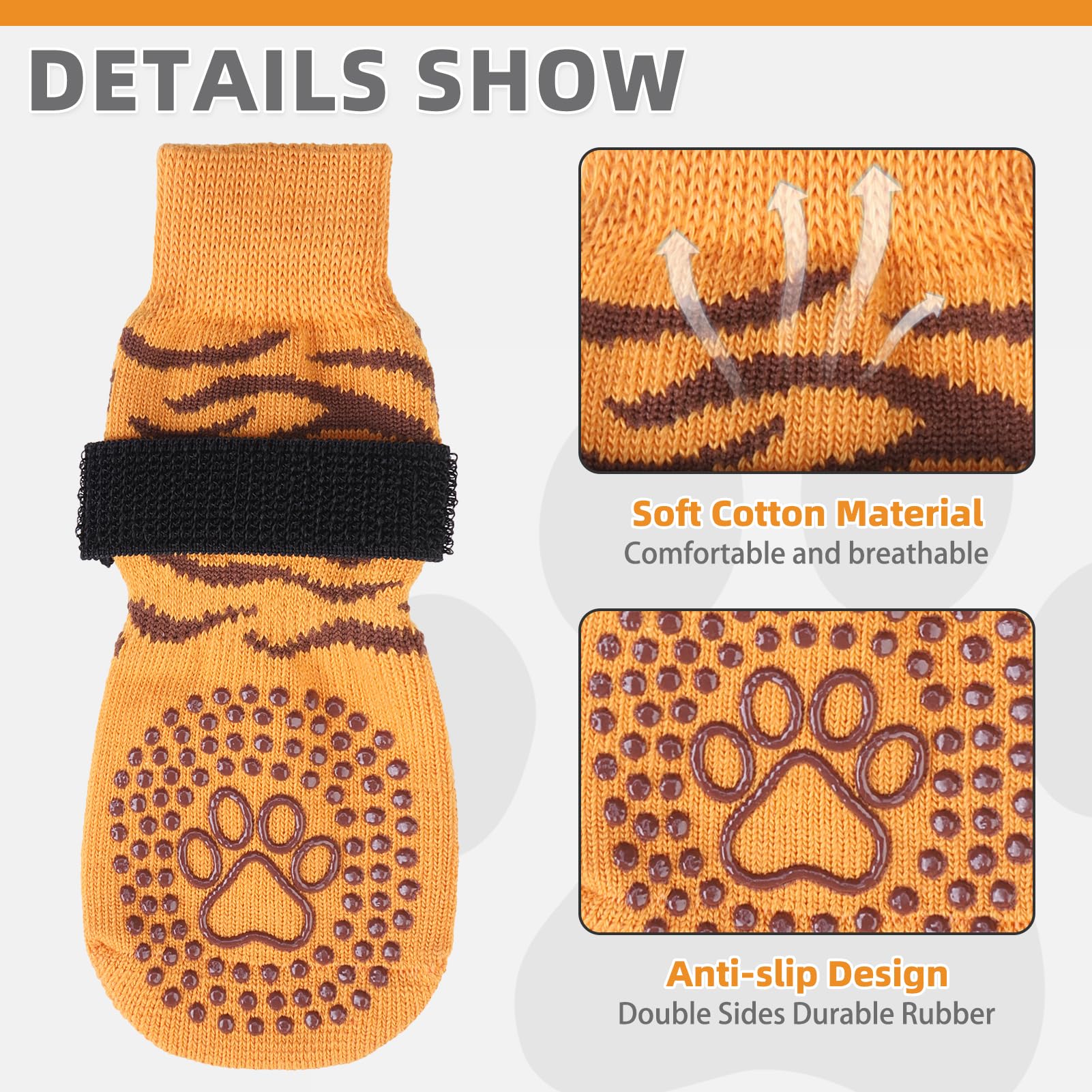 KOOLTAIL calcetines para perros con ajuste elástico y correa desmontable