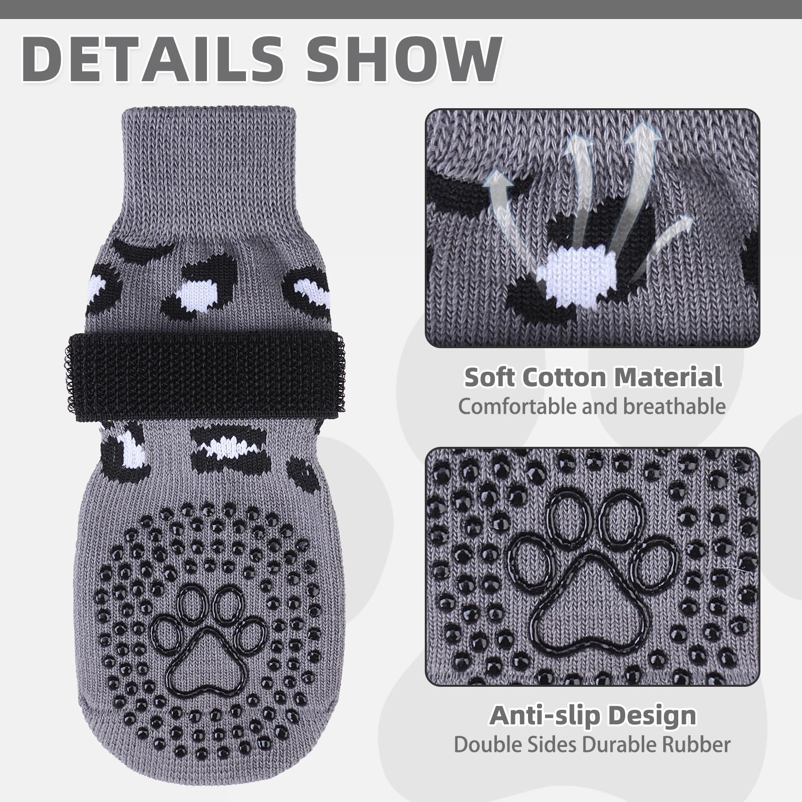 KOOLTAIL calcetines para perro: ajuste elástico para evitar caídas