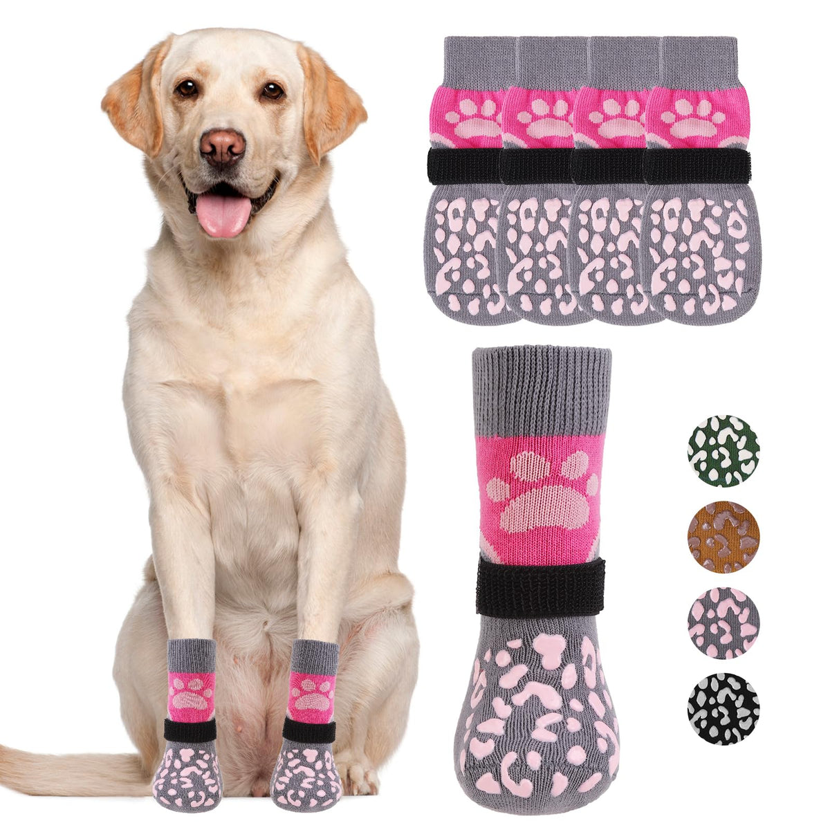 KOOLTAIL calcetines para perro, ajuste de tamaño pequeno, ideal para patas pequeñas.