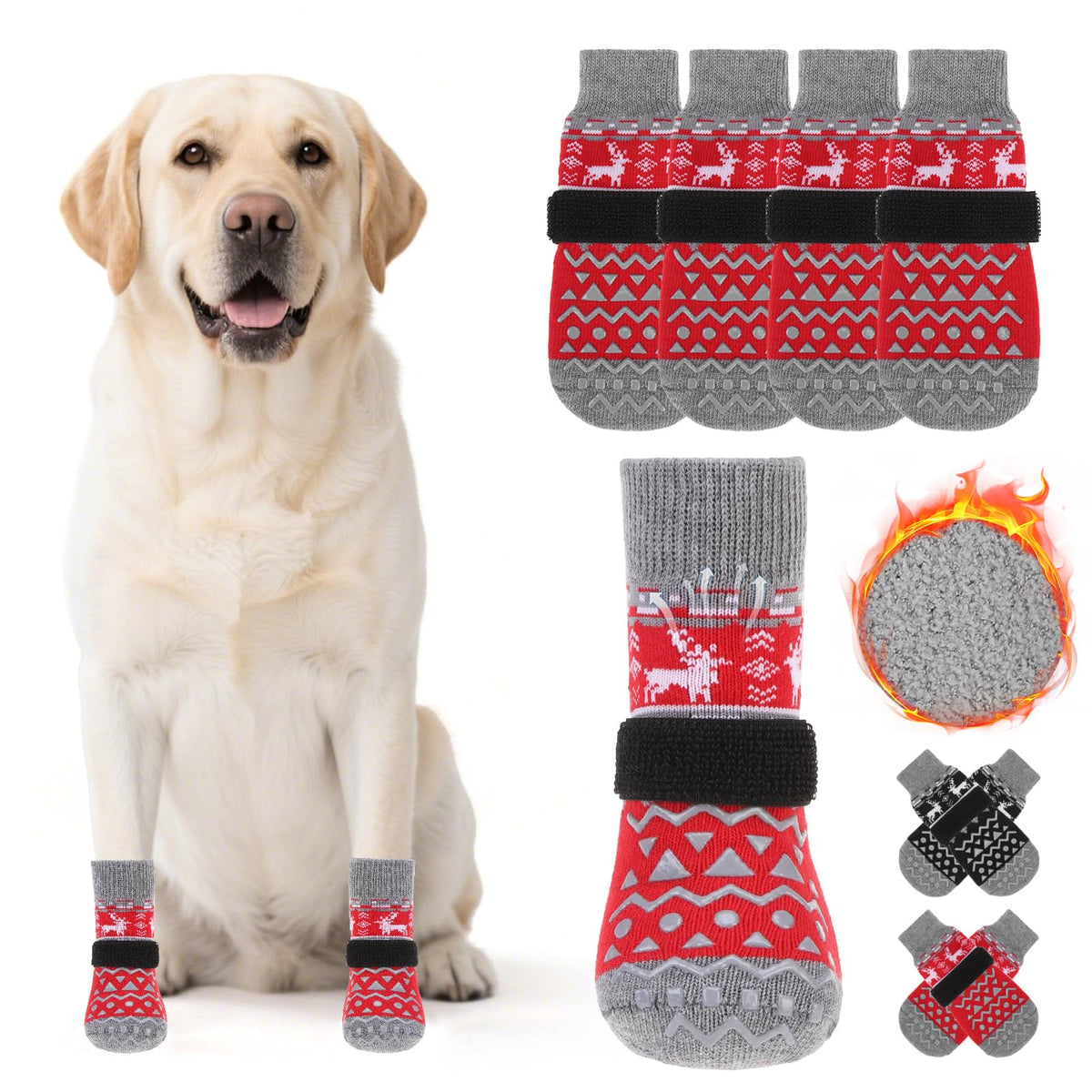 KOOLTAIL calcetines-perro anti-lamer patitas protegen durante paseos