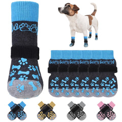 KOOLTAIL calcetines antideslizantes para perros protegen patas durante paseos.